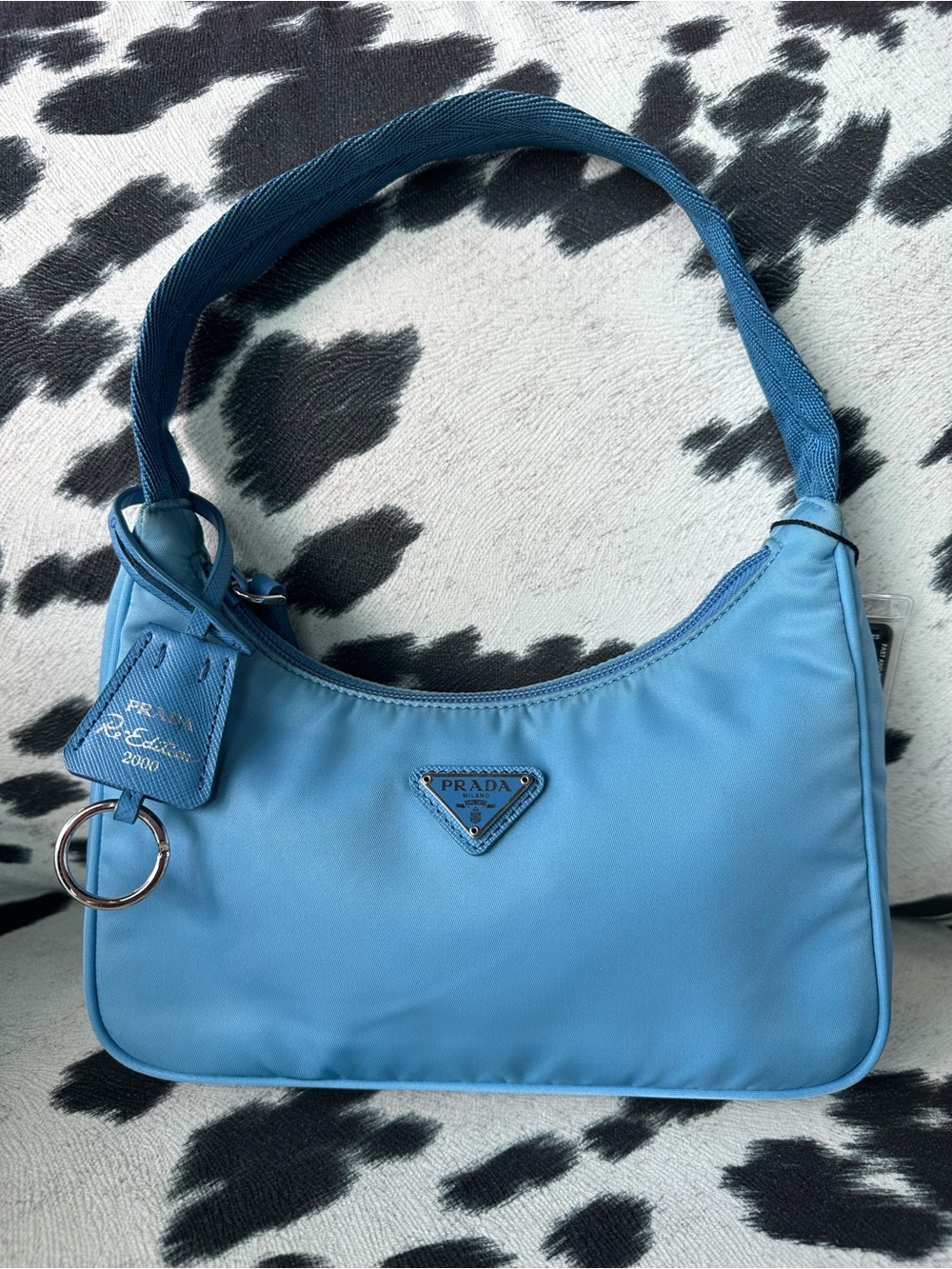 Prada Re-Edition 2000 Blue Re-Nylon Shoulder Bag
